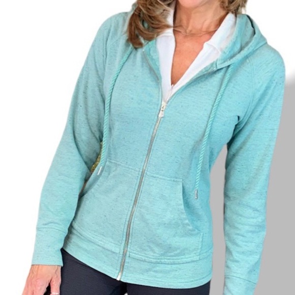 Champion Mint Green Zip Up Hoodie Large - Picture 7 of 11